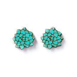 Bundle Deal-The Diego Go West Gift Bundle - Set Of 2- Weekender Bag + Wood Flower Teal Earrings - Ranch Junkie Mercantile LLC